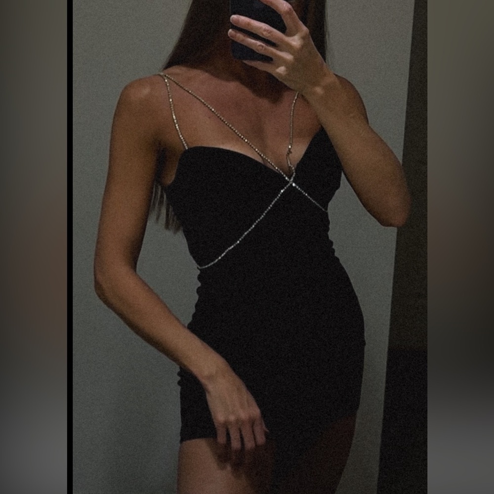 Diamante Cutout Crepe Minidress
HEIRESS BEVERLY HILLS - Picture 6 of 6